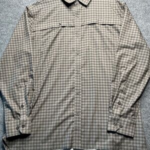 Xotic Checkered Fishing Shirt - Brown